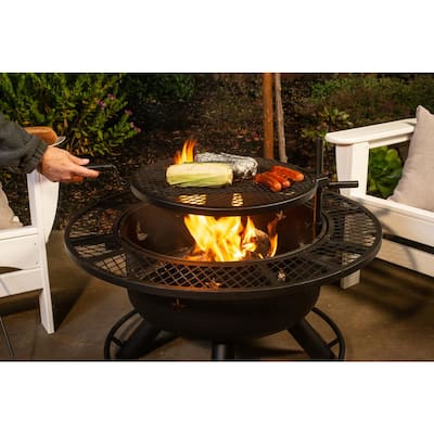 32 7 In Wood Burning Fire Pits, Fire Pit Replacement Parts Home Depot