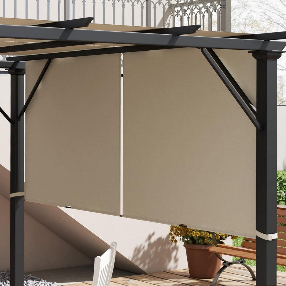 Outsunny UV Protection Beige Polyester Pergola Shade Cover for 10 x 11.8ft Pergola