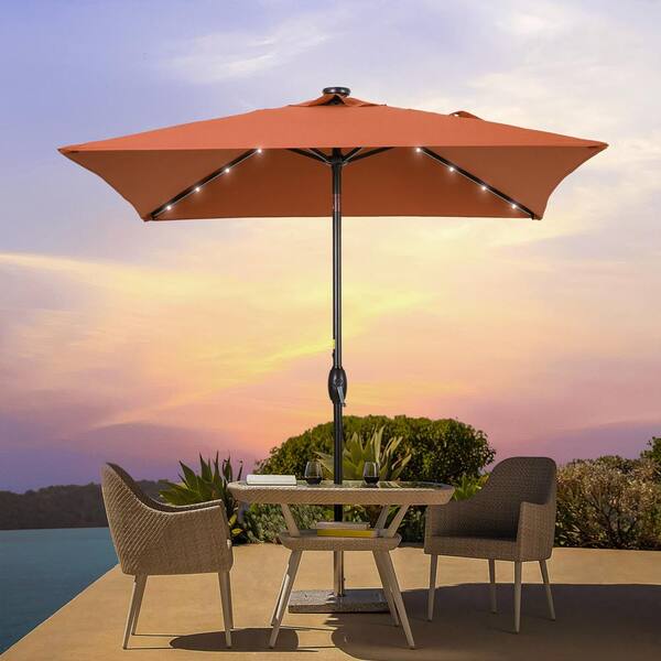 Sonkuki Enhance Your Outdoor Oasis with Orange 6.5 ft. x 6.5 ft. LED ...