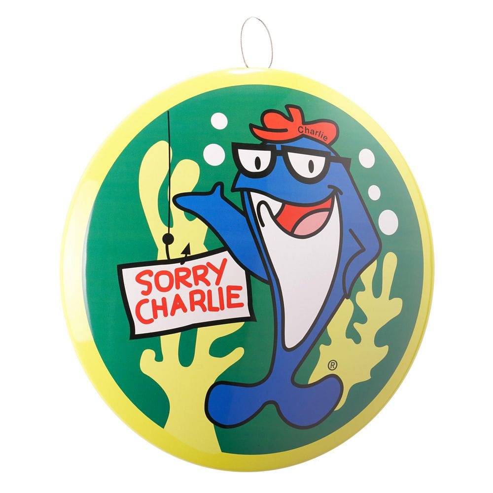 "Dome Shaped Metal Wall Art Sign-Bar, Man Cave, Garage, Game Room (Sorry Charlie Tuna)Multi-colored, 15"" H x 15"" L" product image for price tracking