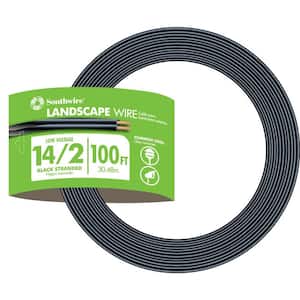 100 ft. 14/2 Black Stranded CU Low-Voltage Landscape Lighting Wire
