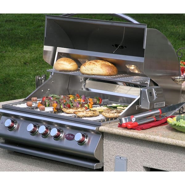 Cal Flame Top Gun Stainless Steel 5-Burner Built-In Grill in the