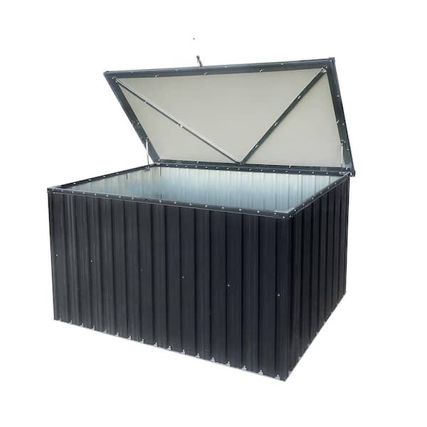 30.8 in W x 51.7 in D x 28.5 in H Metal Garden Outdoor Storage Cabinet, Purpose Patio Organizer for Tools, Pool Supplies