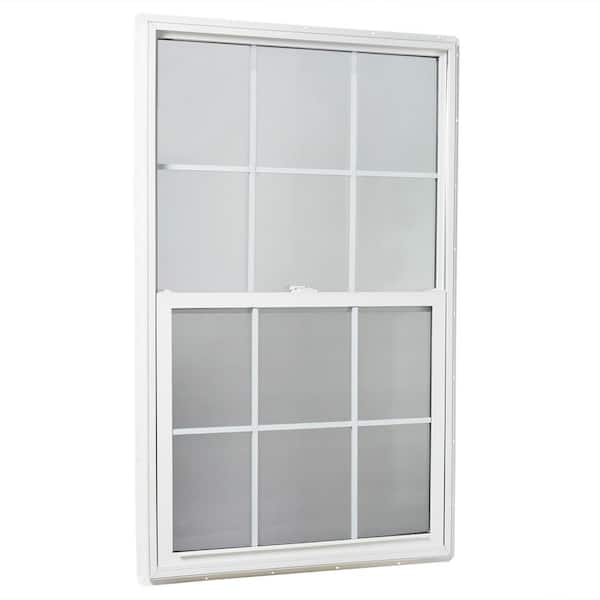 TAFCO WINDOWS 35.25 in. x 59.25 in. 25000 Series Single Hung Vinyl Insulated Window with Grids
