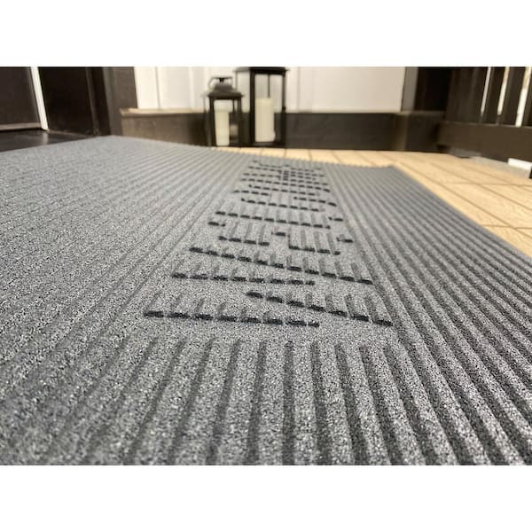 Front Door Mat,Grey White Leopard Print Rubber Backing Non Slip Door M –  Inner Contents
