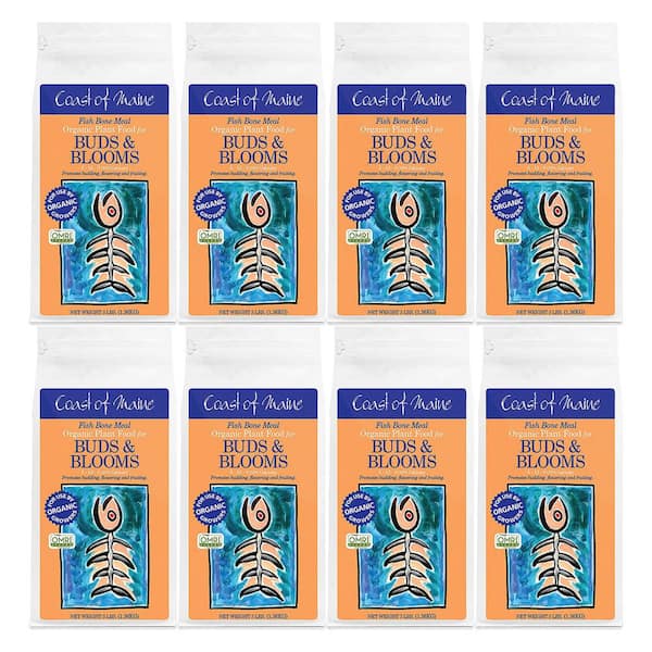 Coast of Maine Fish Bone Meal-Pack Organic Potting Soil, 3 lbs. Bag (8-Pack)