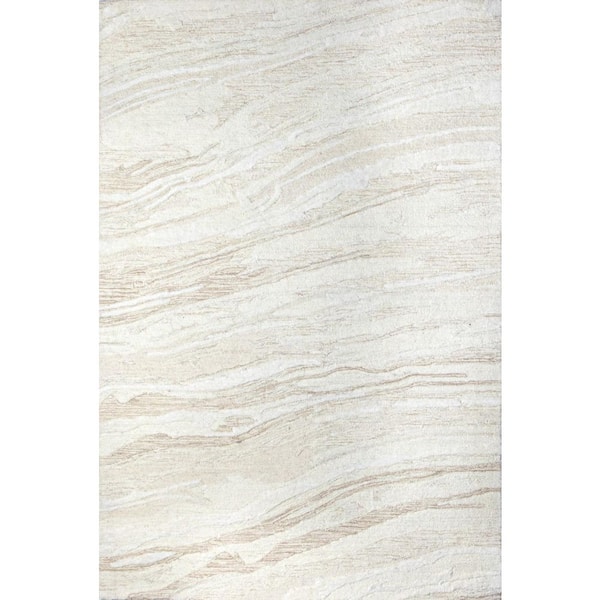 Verona Ivory 9 ft. x 12 ft. Abstract Transitional Area Rug
