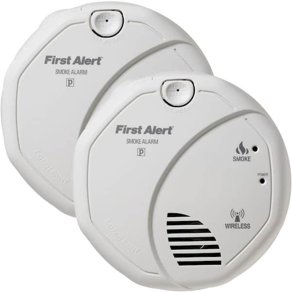 First Alert Onelink Battery Operated Basic Smoke Alarm with DVD (2-Pack)