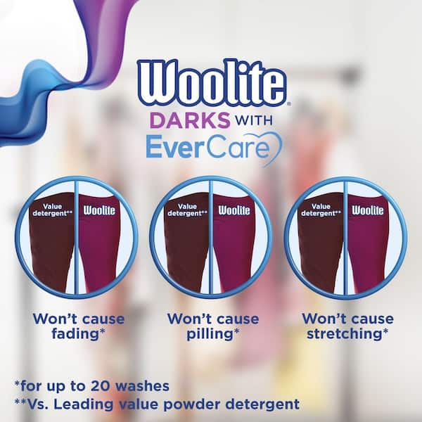Woolite Darks Defense Liquid Laundry Detergent, 33 Loads, 50 Fl Oz, Regular  & HE Washers, Packaging May Vary