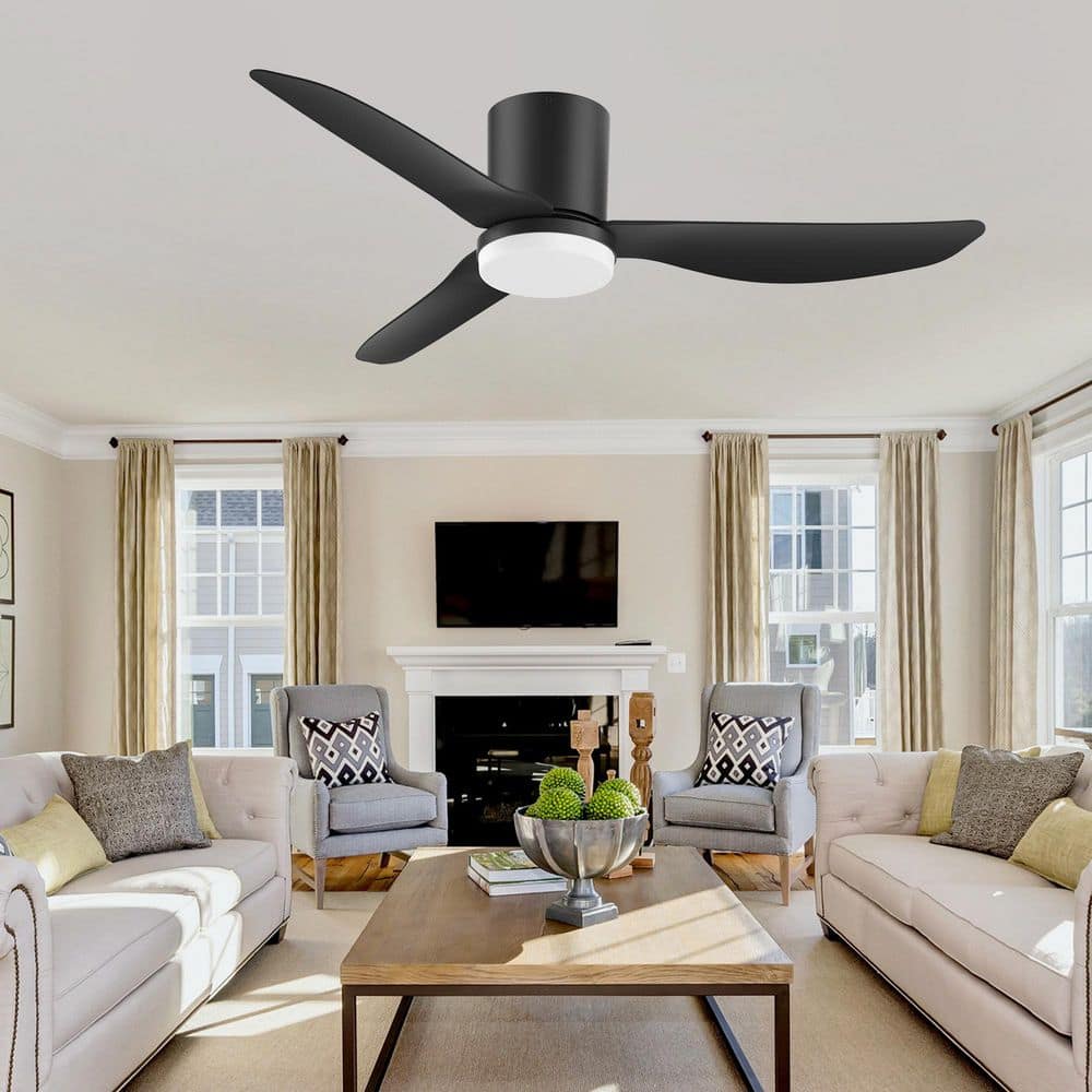 "42"" Smart Flush Mount Ceiling Fan with Dimmable LED, Ultra-Quiet DC Motor, Remote&Voice Control - Indoor/Outdoor" price history on PriceWatchPro