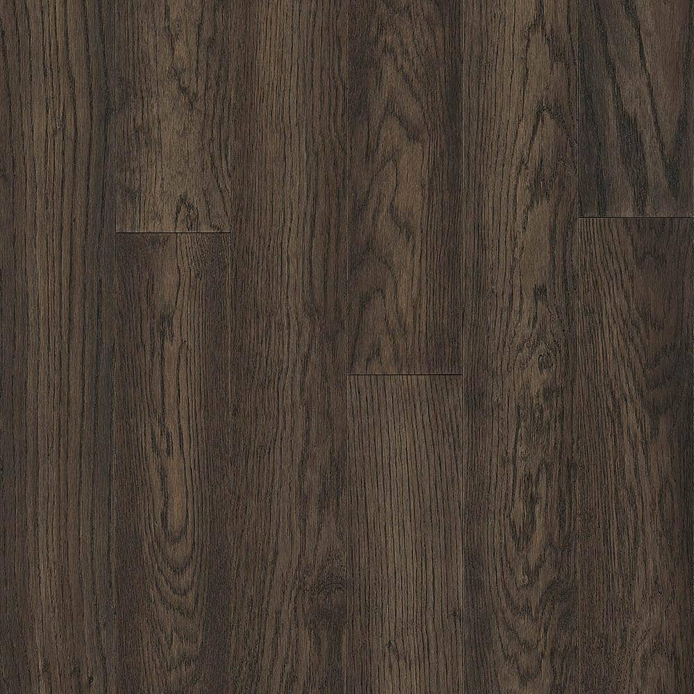 Take Home Sample - Hydropel Dark Brown Oak 7/16 in. T x 5 in. W Waterproof Click Lock Engineered Hardwood Flooring -  Bruce, EKWR54L55W