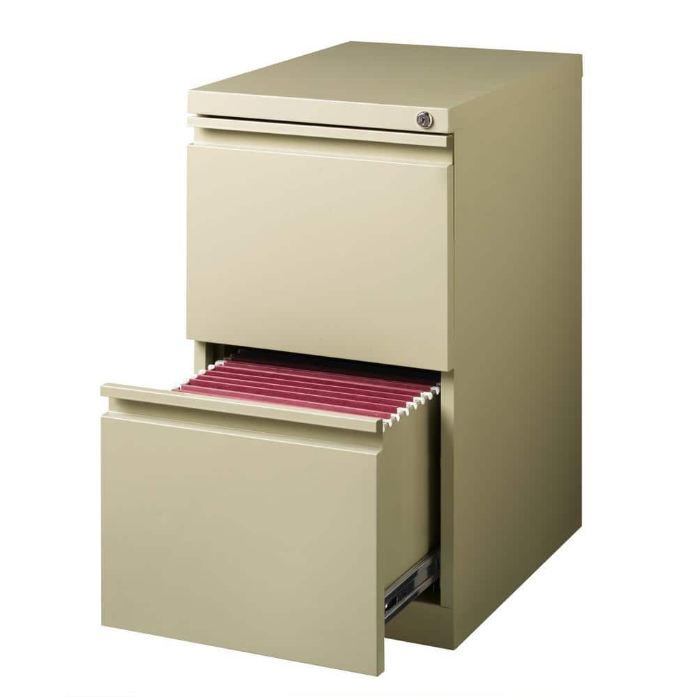 Putty 2-Drawer Lockable Mobile Steel Pedestal File Cabinet