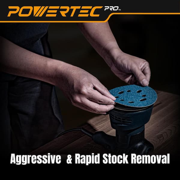 5 in. Sanding Discs Hook and Loop, 40 Grits, Ceramic Orbital Sander Sandpaper for Random Orbital Sanders (50-Pack)