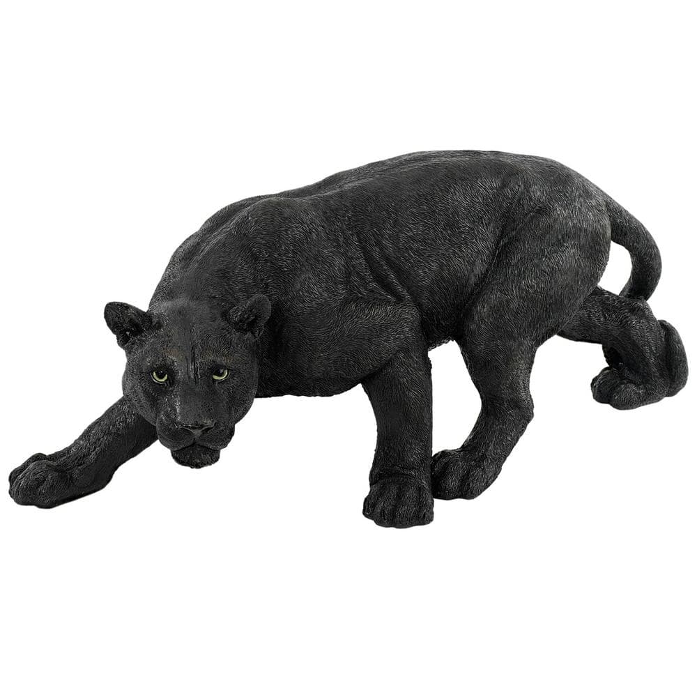 Design Toscano 10 in. H Shadowed Predator Black Panther Medium