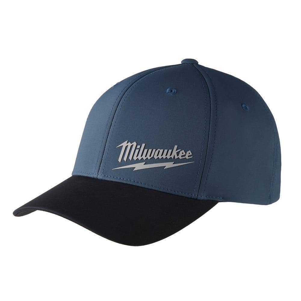 Milwaukee Large/Extra Large Blue WORKSKIN Fitted Hat 507BL-LXL - The Home  Depot