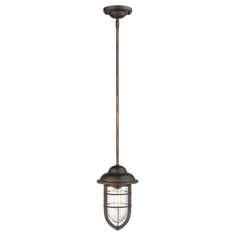 Dylan Mini Globe Pendant Light in Oil-Rubbed Bronze and Glass