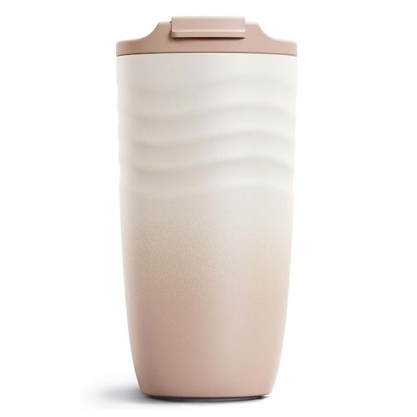 Unbranded 16 oz Khaki Brown Stainless Steel Insulated Travel Coffee Mug  with Leak-Proof Lid Double Wall Vacuum Tumbler 1-Piece 29ESA05676