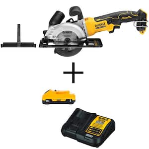 ATOMIC 20V MAX Cordless Brushless 4-1/2 in. Circular Saw, (1) 20V 3.0Ah Battery, and Charger
