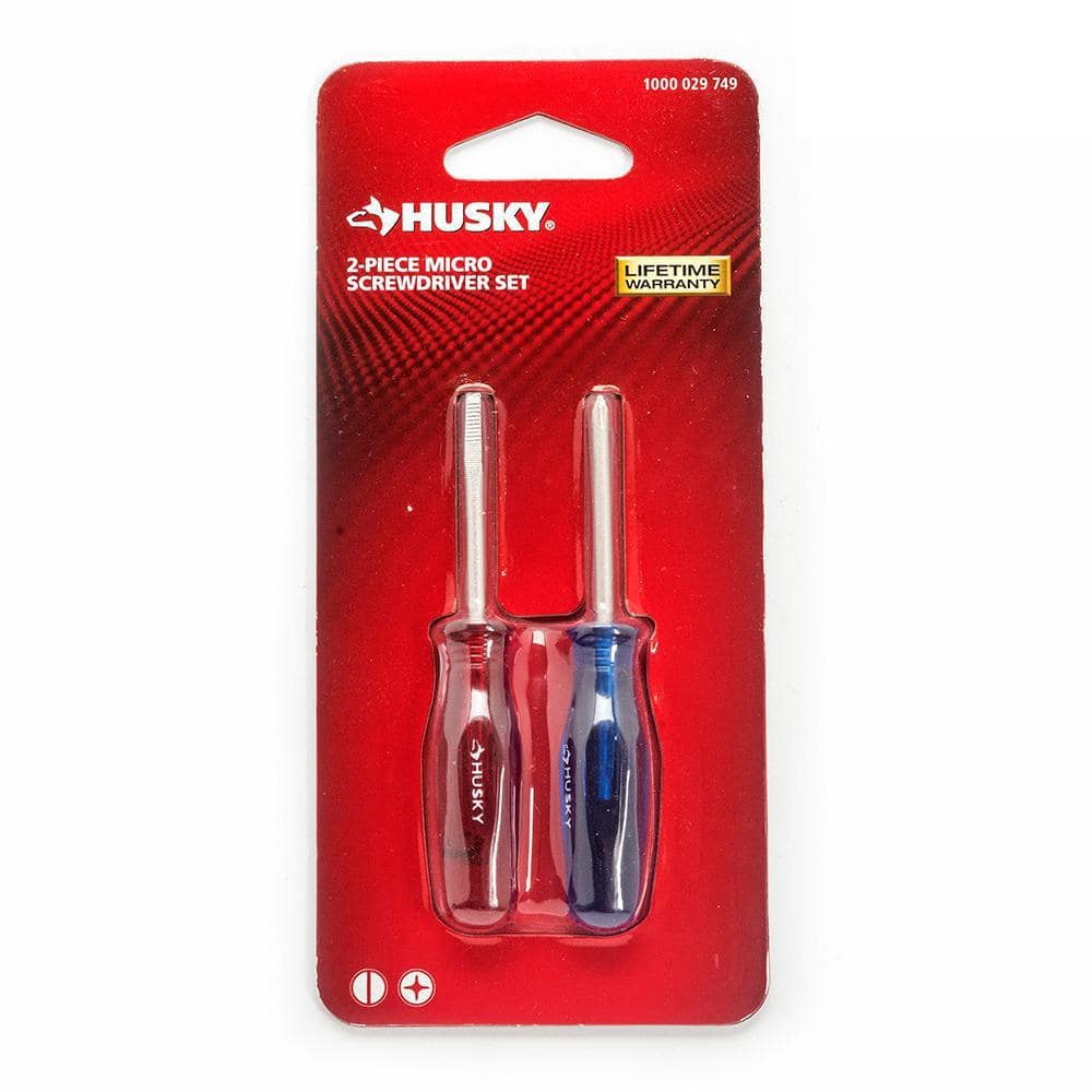 Husky Micro Screwdriver Set (2-Piece) H2PCMICROSDS - The Home Depot