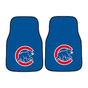 Chicago Cubs 17 in. x 27 in. 2-Piece Front Nylon Carpet Car Floor Mat Set