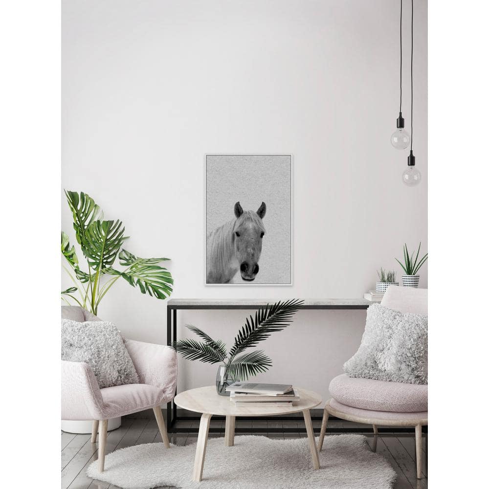 36 in. H x 24 in. W Big-Nosed Horse by Marmont Hill Framed Canvas Wall