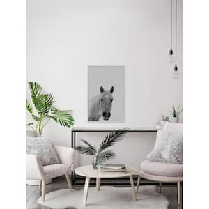 60 in. H x 40 in. W "Big-Nosed Horse" by Marmont Hill Framed Canvas Wall Art
