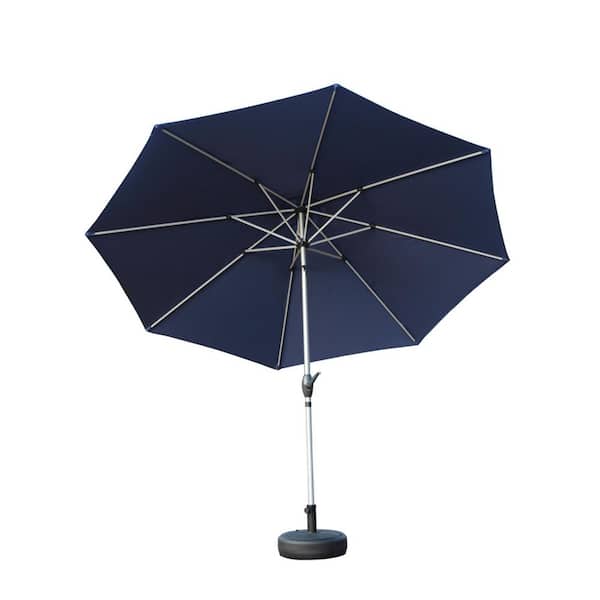 Mosquito Net Foot Patio Table Umbrella Tileon 10 Aluminium Market Patio  Umbrella With Push Button Tilt&Crank,