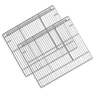 19.33 in. x 21 in. Commercial Freezer and Refrigerator Replacement Shelves for Double Door Refrigerator (2-Piece)