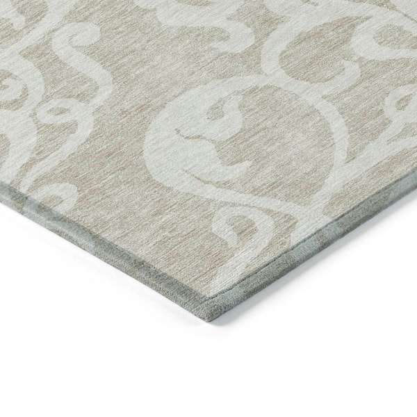 Chantille Machine Washable Indoor/Outdoor Abstract ACN973 Beige 2 ft. 6 in. x 3 ft. 10 in. Area Rug