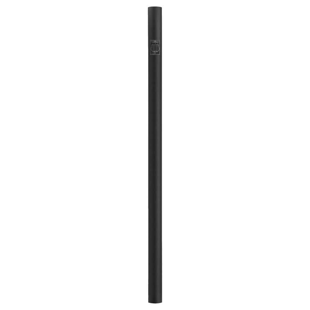 7 ft. Black Outdoor Direct Burial Lamp Post with Convenience Outlet fits 3 in. Post Top Fixtures price history on PriceWatchPro