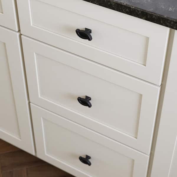 Unity 1-3/4 in. (45 mm) Classic Matte Black Cabinet Knob