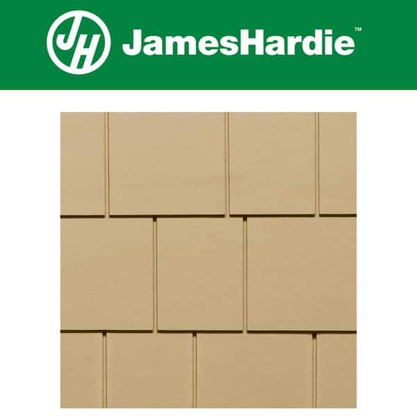 Hardie Shingle HZ10 15.25 in. x 48 in. Primed Straight Edge Fiber Cement Siding