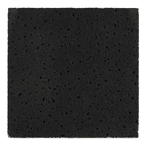 Fine Fissured Black Lay-in Suspended Suspended Ceiling Tile Sample 6 in. x 6 in.