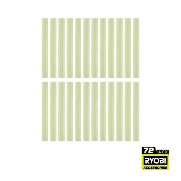 RYOBI 72PC Full Size Glow In The Dark Glue Sticks