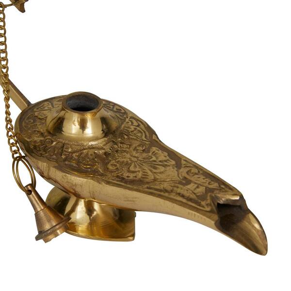 Brass Metal Incense Burner Aladdin Lamp Sale - Alesouk