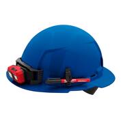 BOLT Blue Type 1 Class E Full Brim Non-Vented Hard Hat with 4-Point Ratcheting Suspension (5-Pack)