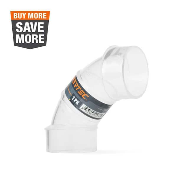 ‎POWERTEC 2-1/2 in. O.D. 90 ° Elbow, Dust Collector Connector for Dust Collection System
