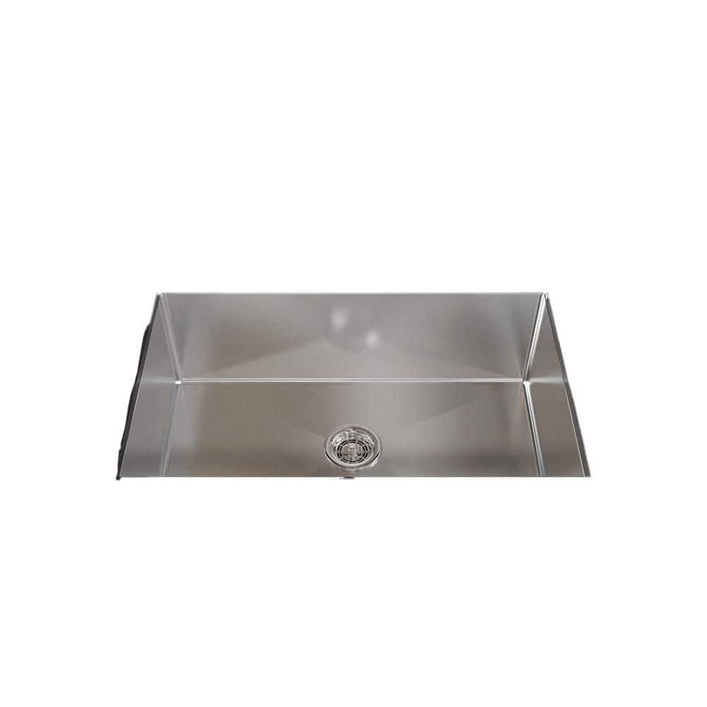 27 in. L x 19 in. W Stainless Steel Undermount Single Bowl Kitchen Sink Handmade Sink in Brushed Nickel price history on PriceWatchPro