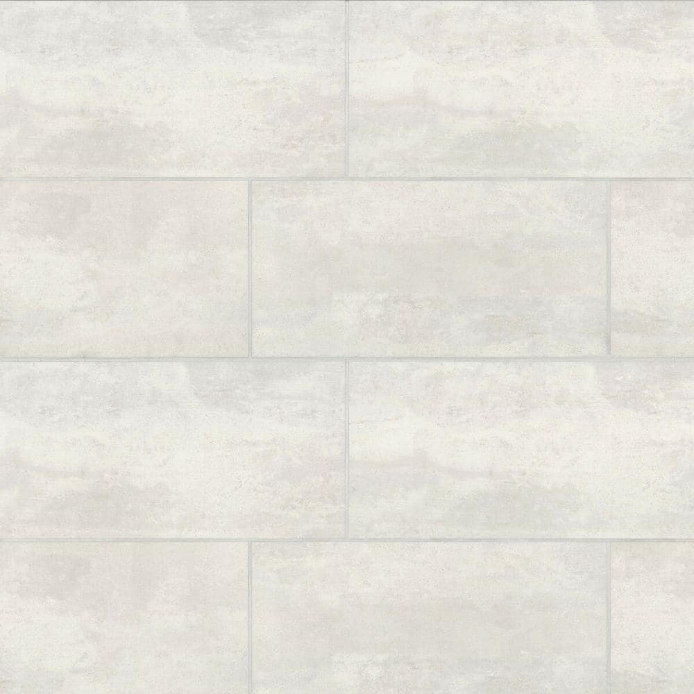Simply Modern 12" x 24" Honed Creme Porcelain Tile