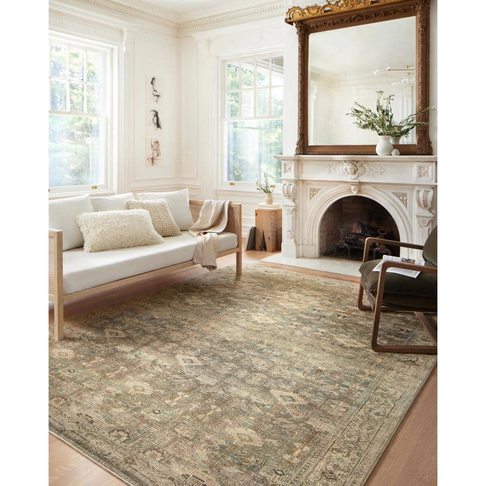 Ivory 9' x 12' Rectangular Oriental Synthetic Rug