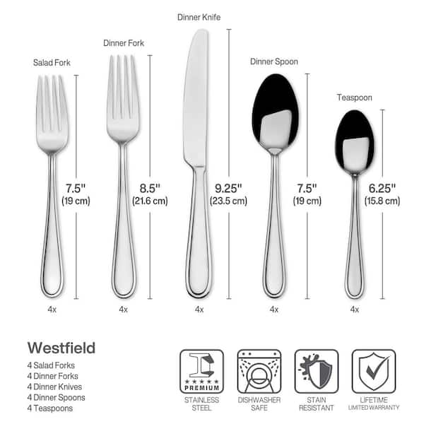 Gourmet Cooking Series等 Gourmet Basics by Mikasa Contempo 42-pc Flatware Set