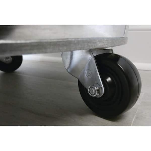 2 PCK Soft Rubber Swivel Plate Caster with 175 lbs Everbilt 3 in Load Rating 
