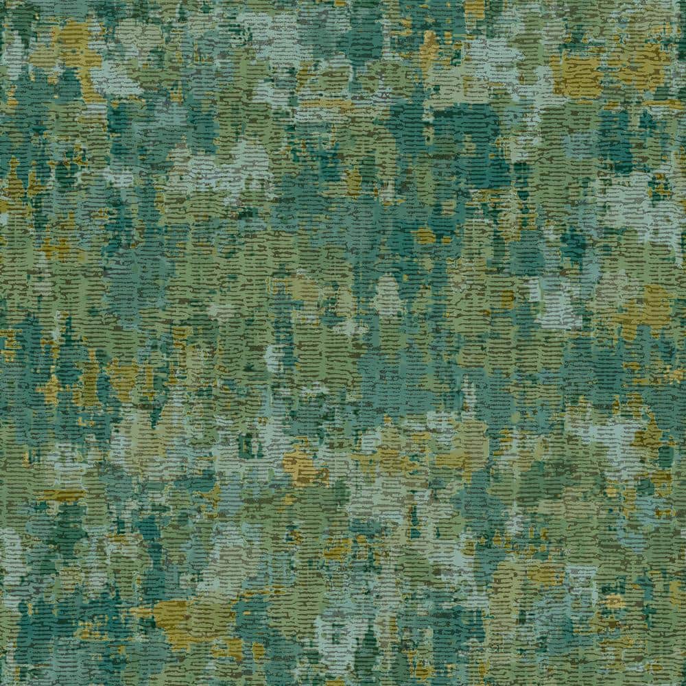 Italian Design Green Crackle Bark Effect Matte Finish Non-Pasted Vinyl on N