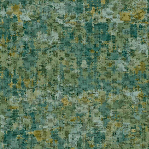 Unbranded Italian Design Green Crackle Bark Effect Matte Finish Non-Pasted Vinyl on Non-Woven Wallpaper Roll