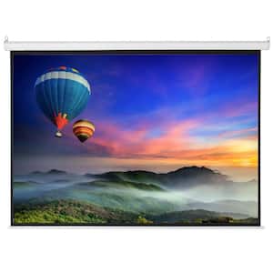 100 in. Manual Pull-Down Wall Projection Screen