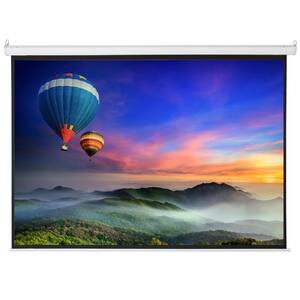 100 in. Manual Pull-Down Wall Projection Screen