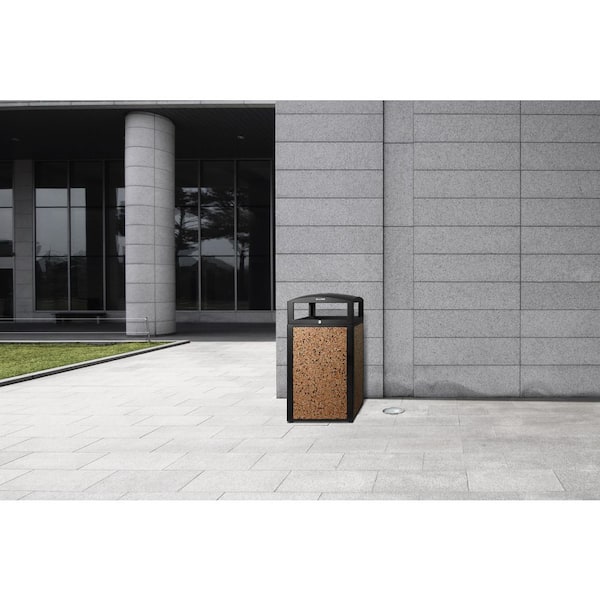 42 Gal. StoneTec Stone Panel Trash Can with Dome Lid 72041199 (6 Colors)