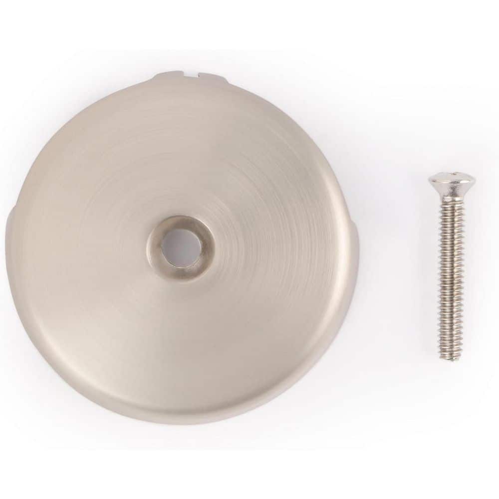 Supplygiant Overflow Faceplate for Tub 1 Hole Bathtub Faceplate with Matching Screw, Universal Fit, Nickel Plated Finish price history on PriceWatchPro