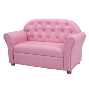 Pink Kids Sofa Princess Armrest Chair Lounge Couch Children Toddler Gift