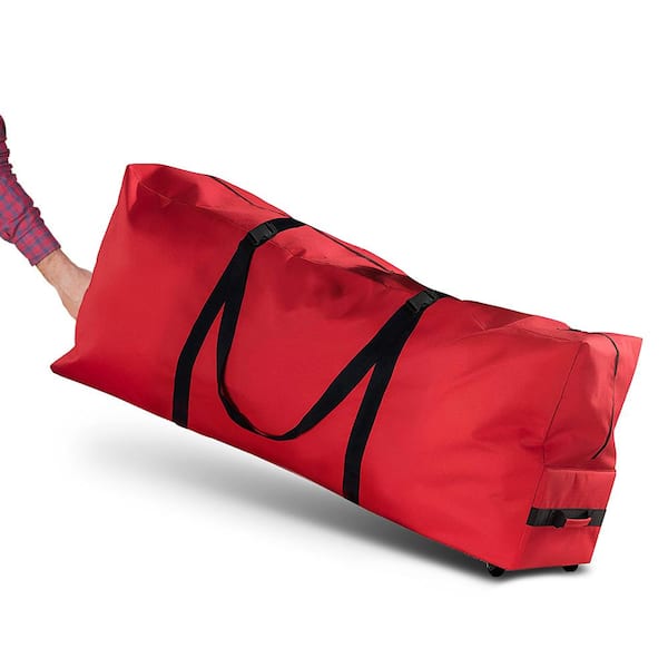 OSTO Red Tear Proof Artificial Tree Storage Bag for Trees Up to 7.5 ft. Tall